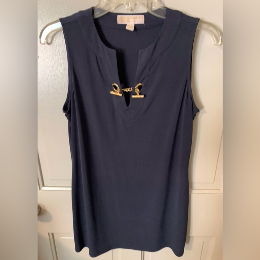 Michael Kors Top with Gold Detail Size S